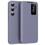 For Samsung Galaxy S25 FE Case with Card Holder Smart View Window Leather Phone Cover