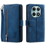 For Xiaomi Poco M8 5G / Redmi Note 15 5G (Global) Case 9 Card Slots Zipper Wallet PU Leather Phone Cover with Wrist Strap