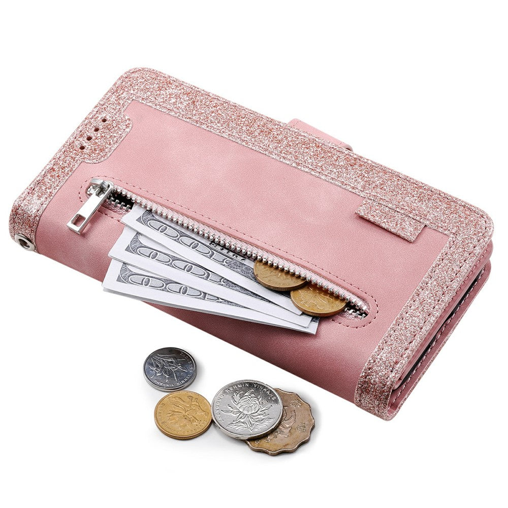 For Xiaomi Poco M8 5G / Redmi Note 15 5G (Global) Case 9 Card Slots Zipper Wallet PU Leather Phone Cover with Wrist Strap
