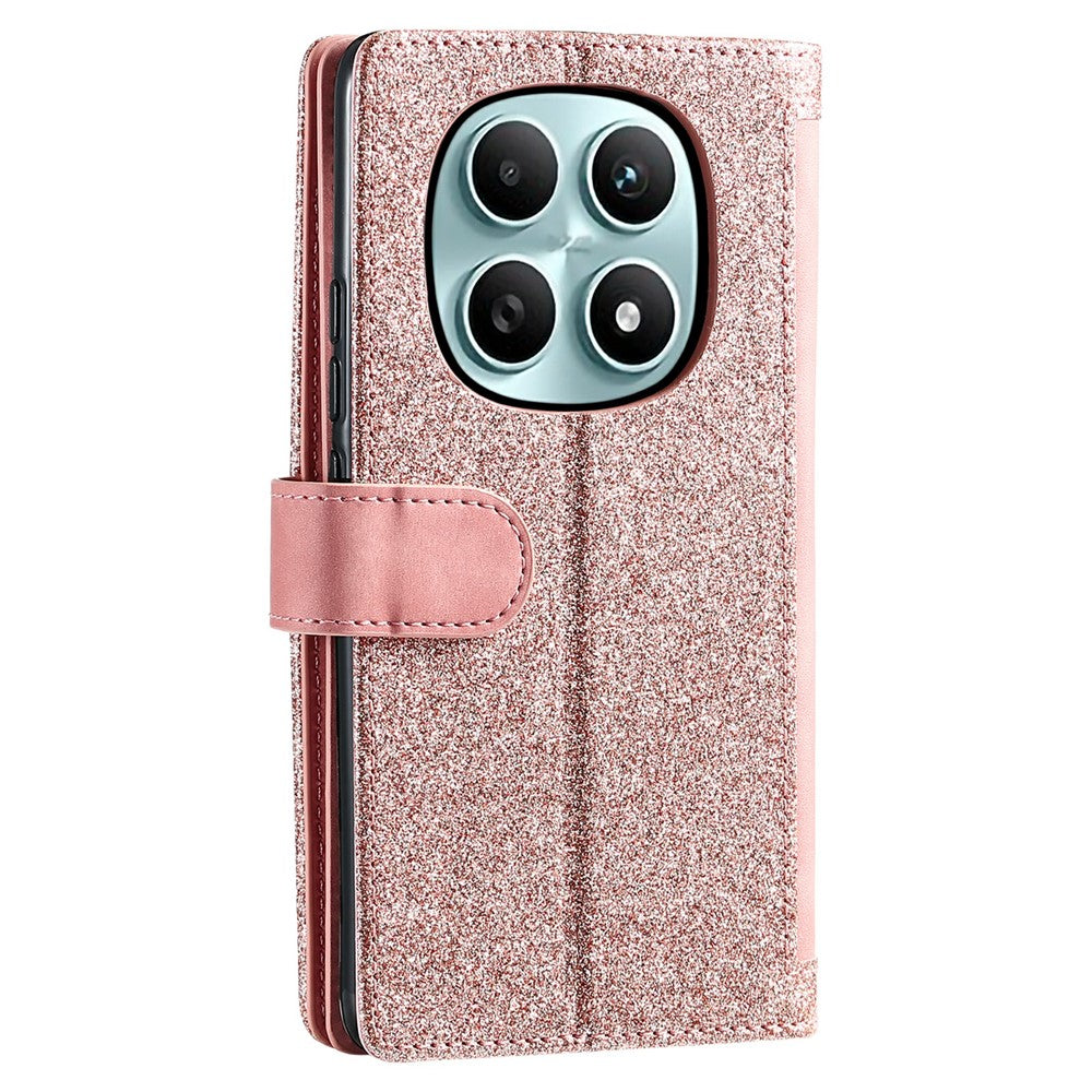 For Xiaomi Poco M8 5G / Redmi Note 15 5G (Global) Case 9 Card Slots Zipper Wallet PU Leather Phone Cover with Wrist Strap