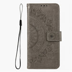 For Xiaomi Poco M8 5G / Redmi Note 15 5G (Global) Stand Case Imprinted Totem PU Leather Wallet Phone Cover with Wrist Strap