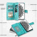 For Xiaomi Redmi Note 15 Pro 5G (Global) Wallet Case Mandala Flower Pattern PU Leather Phone Cover with Wrist Strap