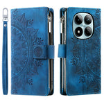 For Xiaomi Redmi Note 15 Pro 5G (Global) Wallet Case Mandala Flower Pattern PU Leather Phone Cover with Wrist Strap