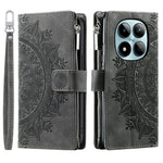 For Xiaomi Redmi Note 15 Pro 5G (Global) Wallet Case Mandala Flower Pattern PU Leather Phone Cover with Wrist Strap