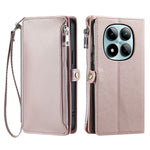 For Xiaomi Redmi Note 15 Pro 5G (Global) Case TPU + PU Leather Wallet Phone Cover with Wrist Strap