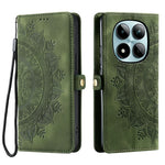 For Xiaomi Redmi Note 15 Pro 5G (Global) Case Skin Feel Totem Imprinted Wallet Leather Phone Cover with Hand Strap
