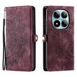 For Xiaomi Redmi Note 15 Pro 5G (Global) Case Skin Feel Totem Imprinted Wallet Leather Phone Cover with Hand Strap
