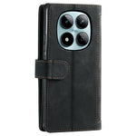 For Xiaomi Redmi Note 15 Pro 5G (Global) Case 9 Card Slots Zipper Wallet PU Leather Phone Cover with Wrist Strap
