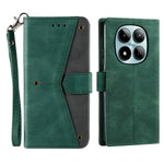 For Xiaomi Redmi Note 15 Pro 5G (Global) Leather Case Splicing Stitching Wallet Phone Cover with Wrist Strap