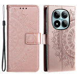 For Xiaomi Redmi Note 15 Pro 5G (Global) Stand Case Imprinted Totem PU Leather Wallet Phone Cover with Wrist Strap