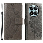 For Xiaomi Redmi Note 15 Pro 5G (Global) Stand Case Imprinted Totem PU Leather Wallet Phone Cover with Wrist Strap