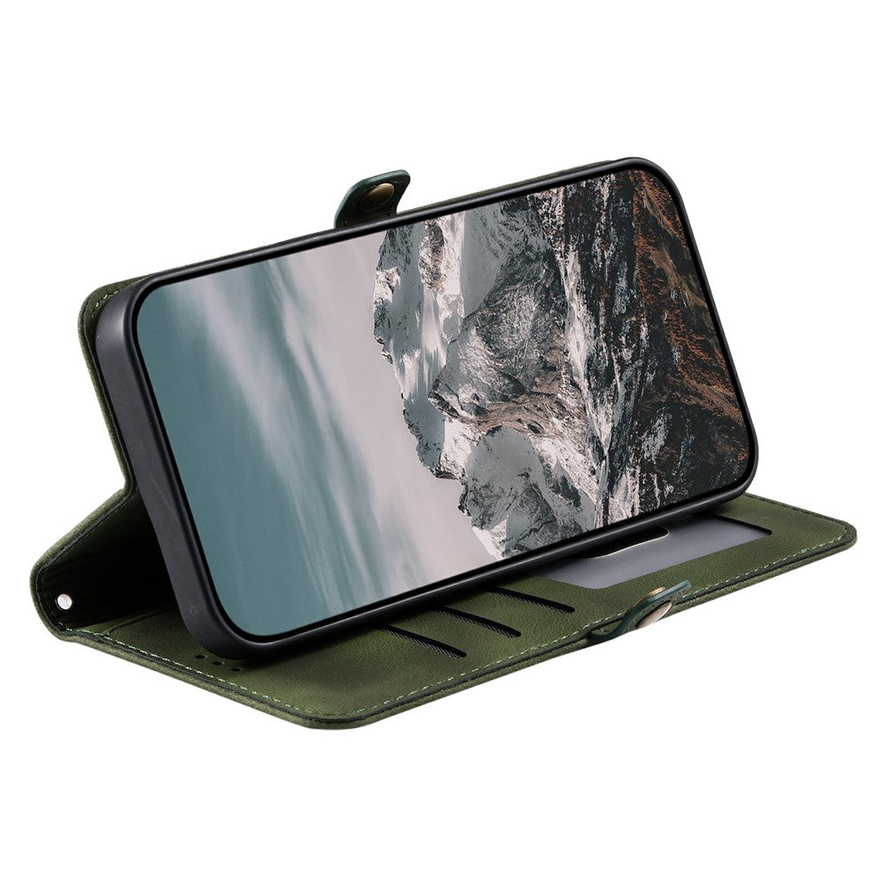 For Xiaomi Poco M8 Pro 5G / Redmi Note 15 Pro+ 5G (Global) Case Skin Feel Totem Imprinted Wallet Leather Phone Cover with Hand Strap
