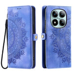For Xiaomi Poco M8 Pro 5G / Redmi Note 15 Pro+ 5G (Global) Case Skin Feel Totem Imprinted Wallet Leather Phone Cover with Hand Strap