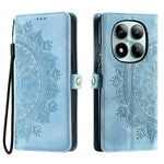 For Xiaomi Poco M8 Pro 5G / Redmi Note 15 Pro+ 5G (Global) Case Skin Feel Totem Imprinted Wallet Leather Phone Cover with Hand Strap