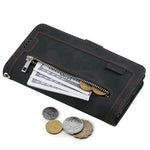 For Xiaomi Poco M8 Pro 5G / Redmi Note 15 Pro+ 5G (Global) Case 9 Card Slots Zipper Wallet PU Leather Phone Cover with Wrist Strap