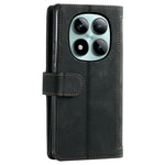 For Xiaomi Poco M8 Pro 5G / Redmi Note 15 Pro+ 5G (Global) Case 9 Card Slots Zipper Wallet PU Leather Phone Cover with Wrist Strap