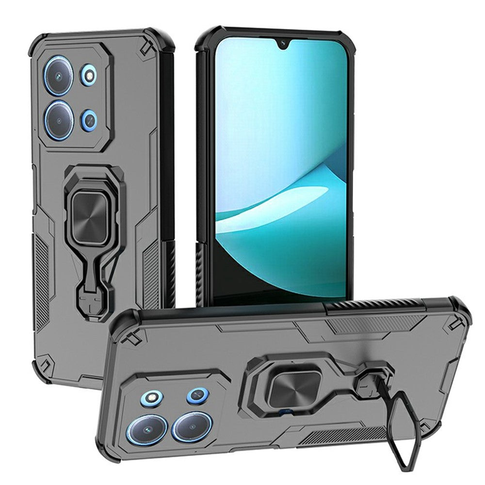 Phone Case For Xiaomi Redmi 15C 5G (EU) (173mm)  /  4G (EU) (173mm)  /  Poco C85 4G (173mm) Rotatable Ring Kickstand PC + TPU Cover