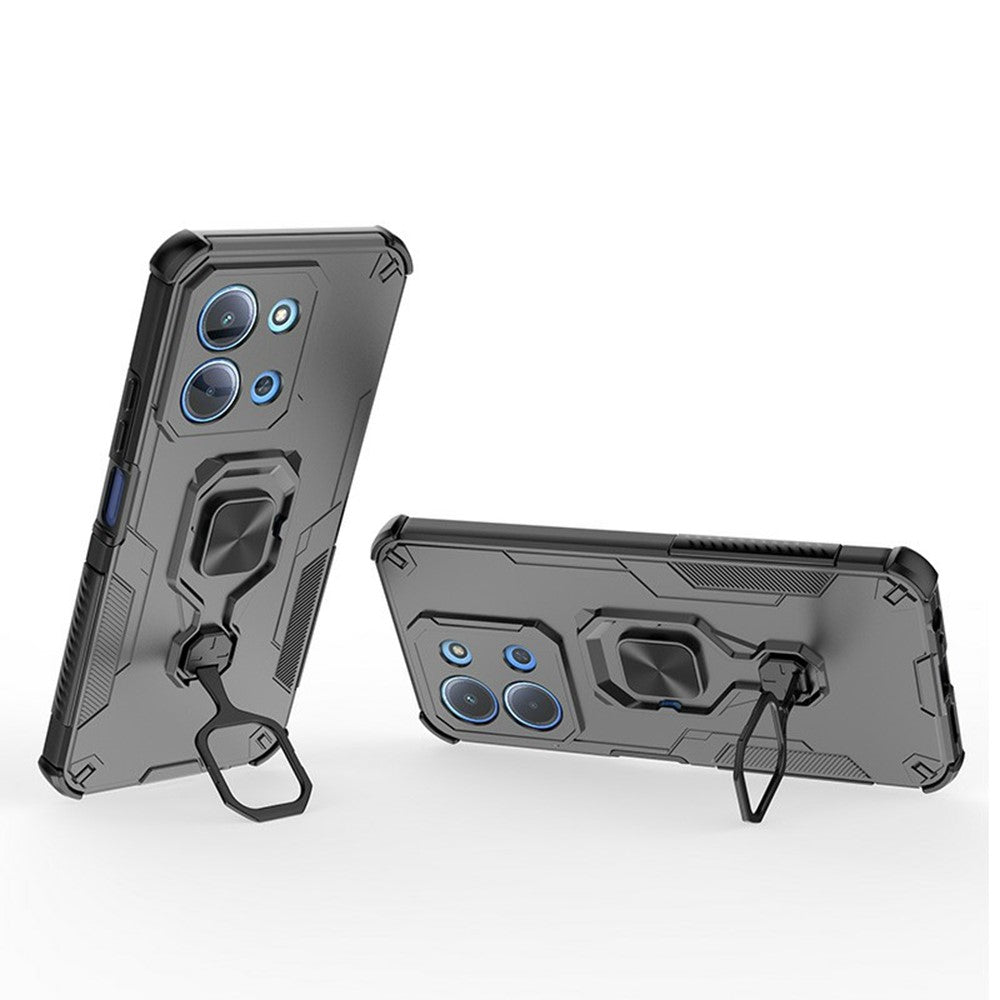 Phone Case For Xiaomi Redmi 15C 5G (EU) (173mm)  /  4G (EU) (173mm)  /  Poco C85 4G (173mm) Rotatable Ring Kickstand PC + TPU Cover
