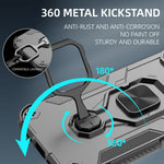 Phone Case For Xiaomi Redmi 15C 5G (EU) (173mm)  /  4G (EU) (173mm)  /  Poco C85 4G (173mm) Rotatable Ring Kickstand PC + TPU Cover