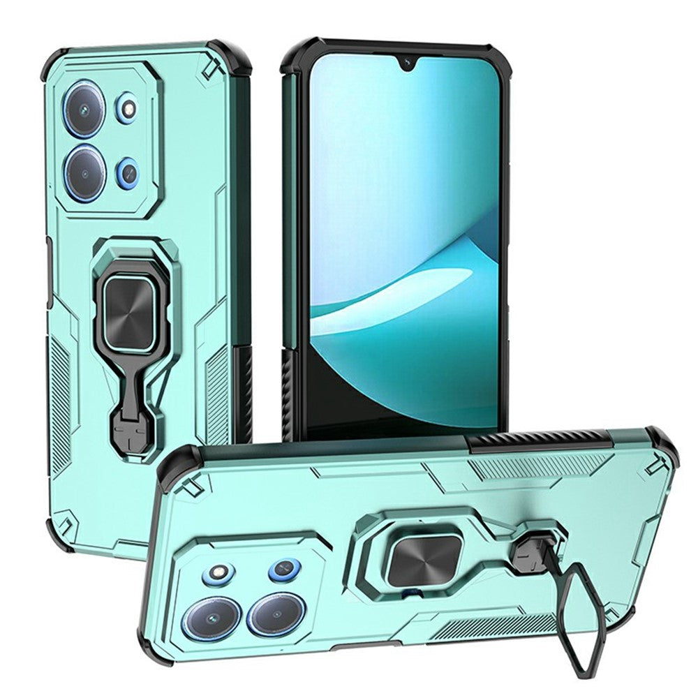 Phone Case For Xiaomi Redmi 15C 5G (EU) (173mm)  /  4G (EU) (173mm)  /  Poco C85 4G (173mm) Rotatable Ring Kickstand PC + TPU Cover
