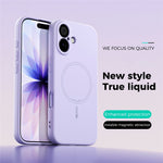 ABEEL For iPhone 17 Case Compatible with MagSafe Skin Touch Liquid Silicone Phone Back Cover