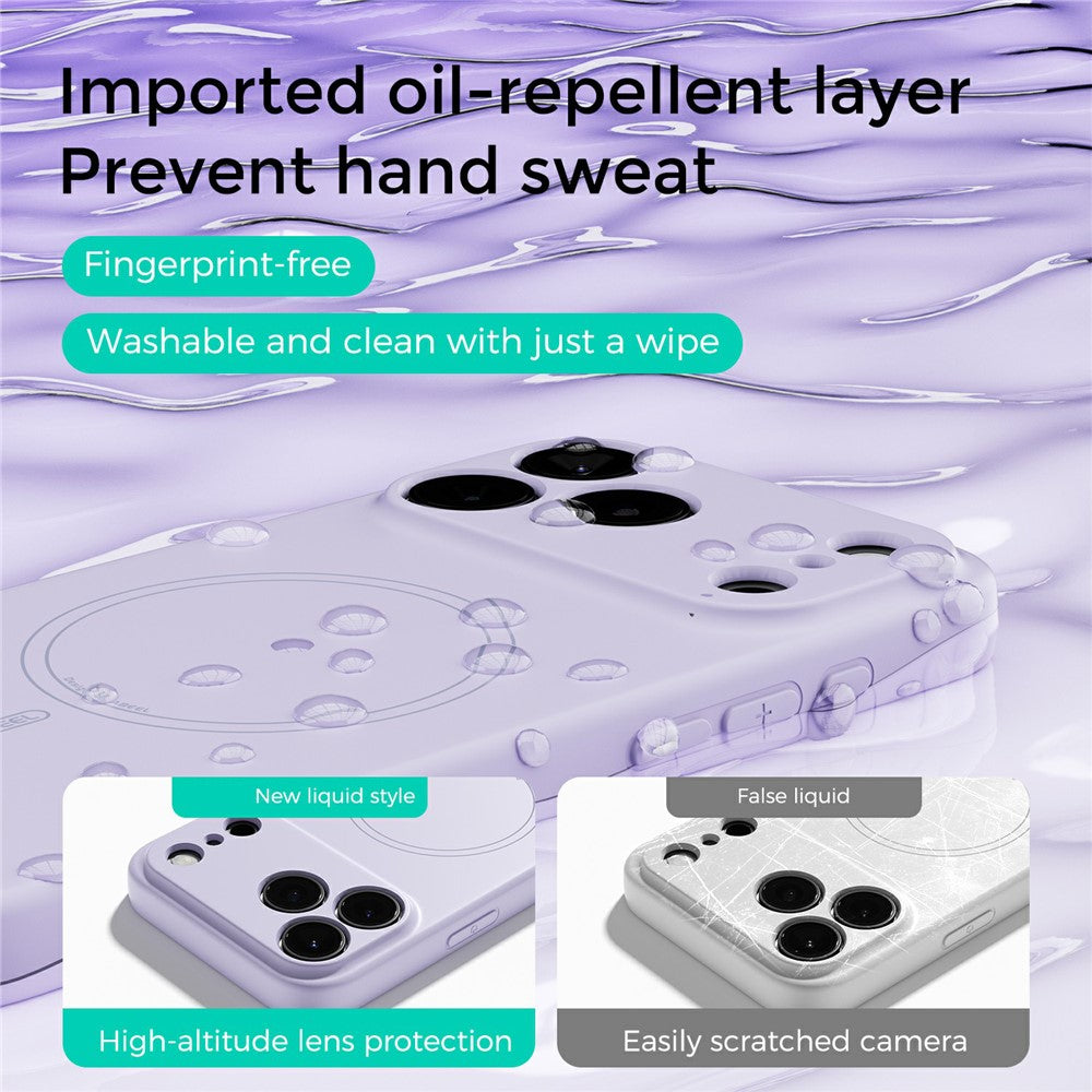ABEEL For iPhone 17 Pro Case Compatible with MagSafe Skin Touch Liquid Silicone Phone Back Cover