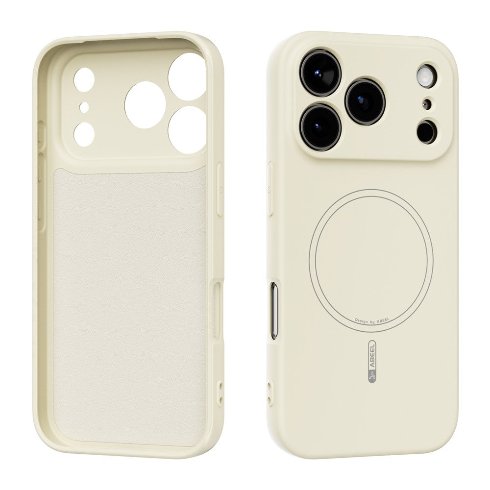 ABEEL For iPhone 17 Pro Case Compatible with MagSafe Skin Touch Liquid Silicone Phone Back Cover