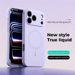 ABEEL For iPhone 17 Pro Max Case Compatible with MagSafe Skin Touch Liquid Silicone Phone Back Cover