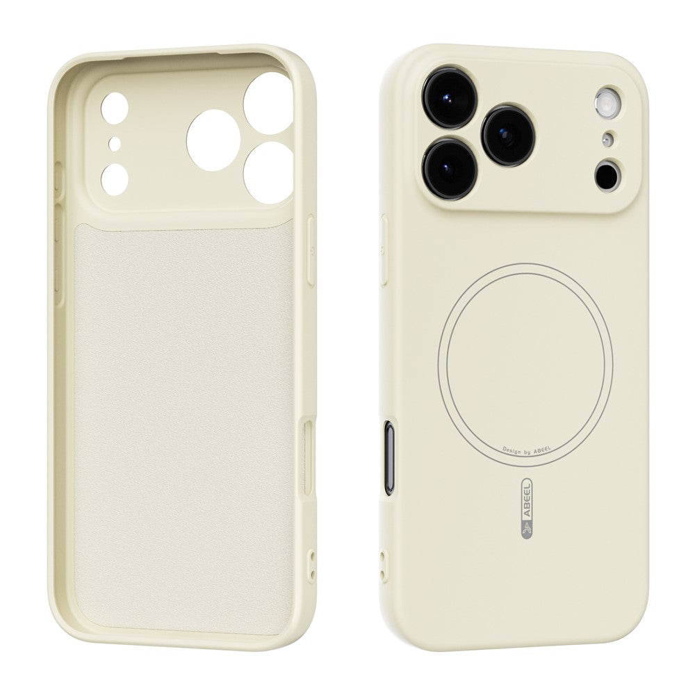 ABEEL For iPhone 17 Pro Max Case Compatible with MagSafe Skin Touch Liquid Silicone Phone Back Cover