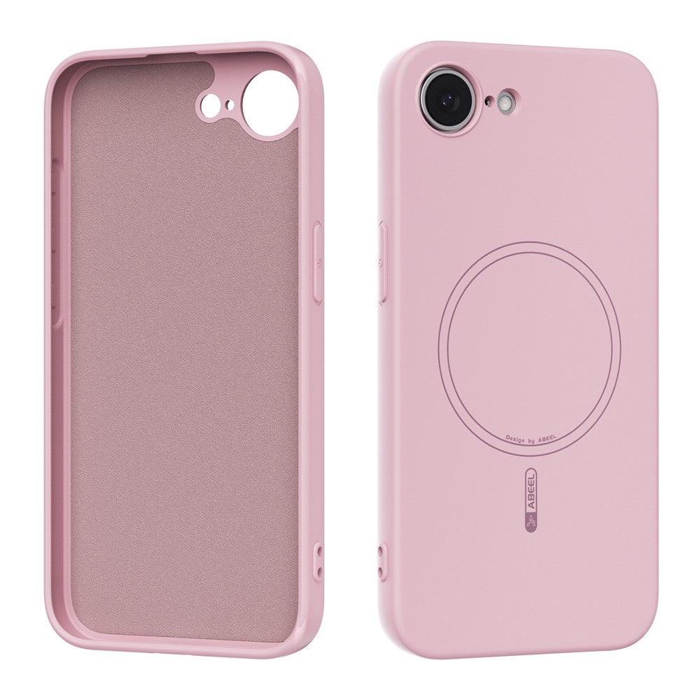 ABEEL For iPhone 17e / 16e Case Compatible with MagSafe Skin Touch Liquid Silicone Phone Back Cover