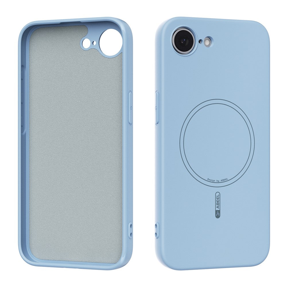 ABEEL For iPhone 17e / 16e Case Compatible with MagSafe Skin Touch Liquid Silicone Phone Back Cover