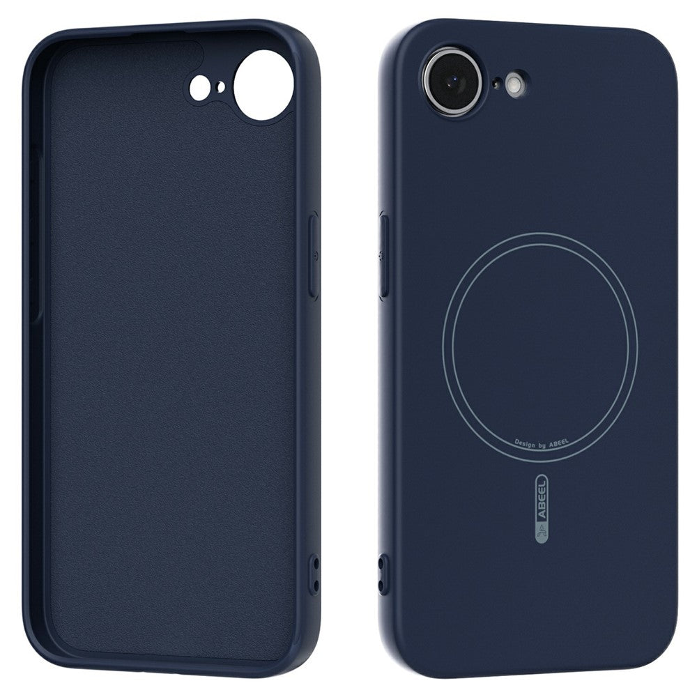ABEEL For iPhone 17e / 16e Case Compatible with MagSafe Skin Touch Liquid Silicone Phone Back Cover