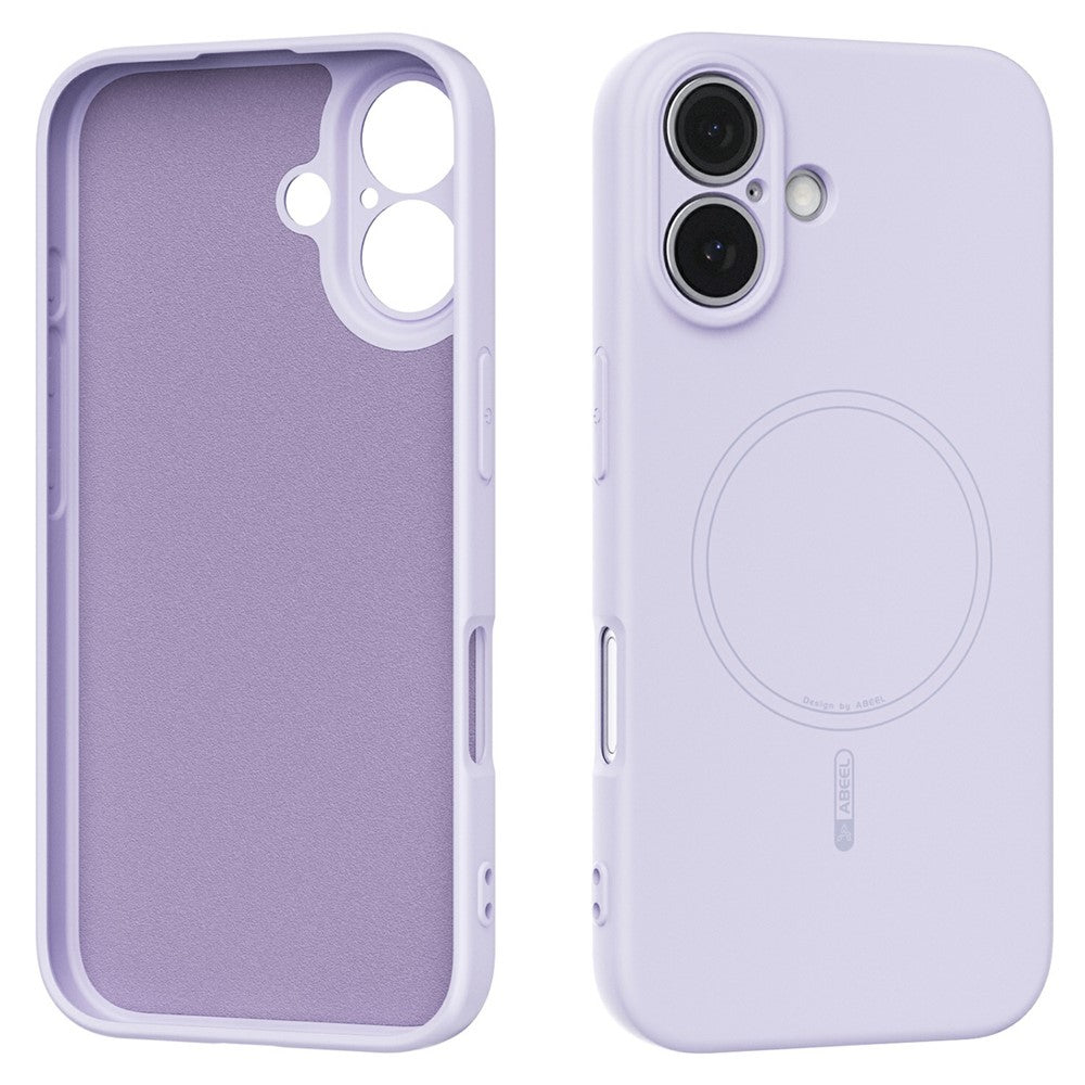 ABEEL For iPhone 16 Case Compatible with MagSafe Skin Touch Liquid Silicone Phone Back Cover