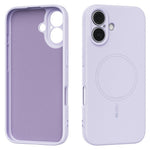 ABEEL For iPhone 16 Case Compatible with MagSafe Skin Touch Liquid Silicone Phone Back Cover