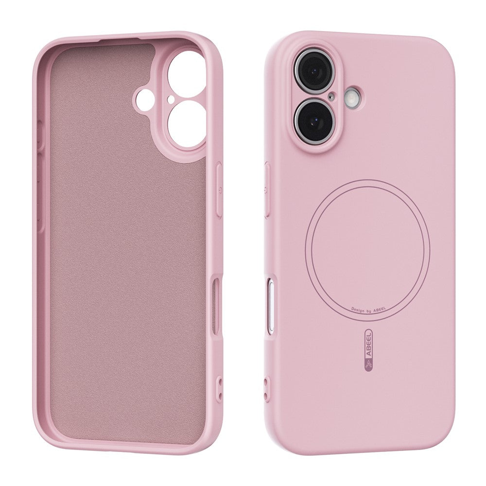 ABEEL For iPhone 16 Case Compatible with MagSafe Skin Touch Liquid Silicone Phone Back Cover