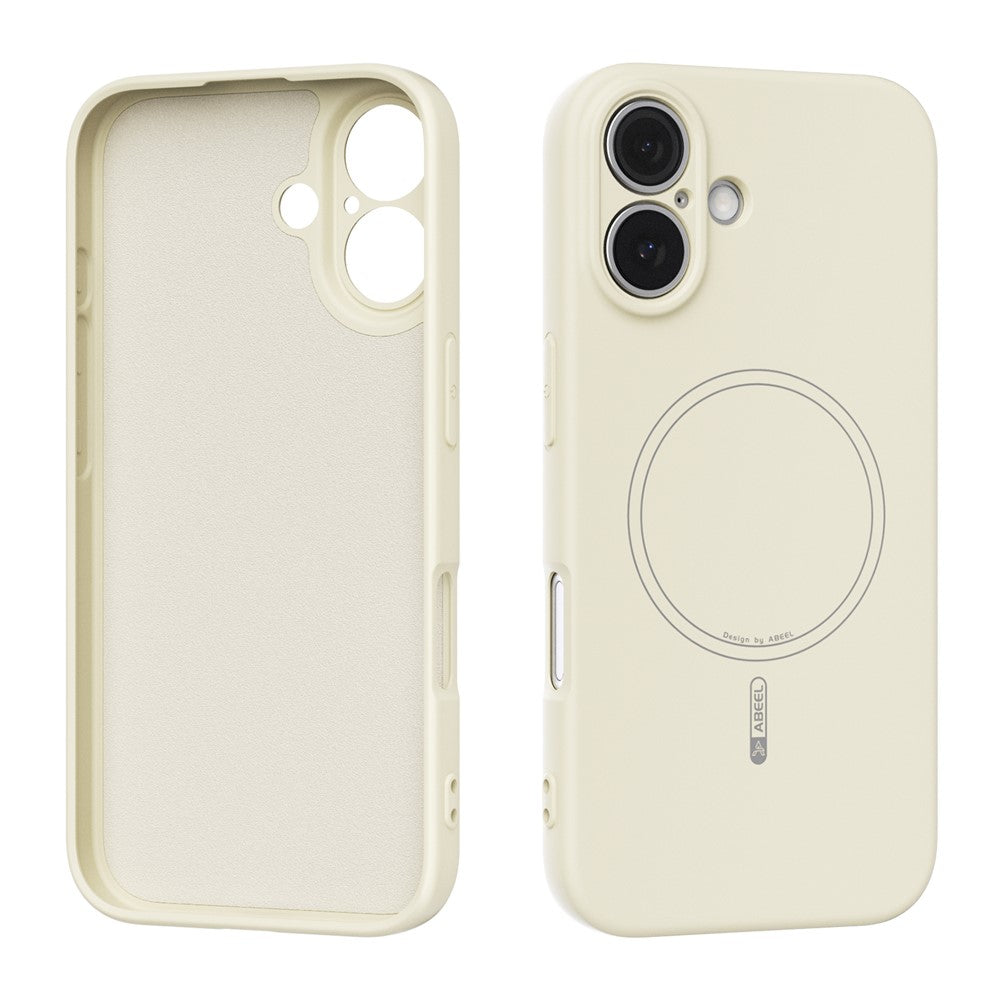 ABEEL For iPhone 16 Case Compatible with MagSafe Skin Touch Liquid Silicone Phone Back Cover