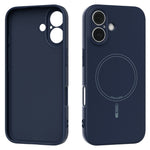 ABEEL For iPhone 16 Case Compatible with MagSafe Skin Touch Liquid Silicone Phone Back Cover