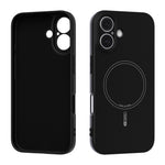 ABEEL For iPhone 16 Case Compatible with MagSafe Skin Touch Liquid Silicone Phone Back Cover