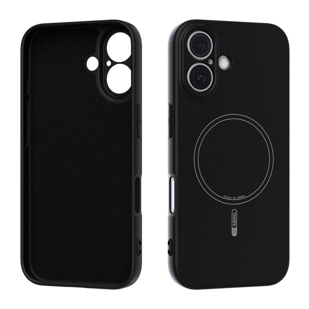 ABEEL For iPhone 16 Case Compatible with MagSafe Skin Touch Liquid Silicone Phone Back Cover