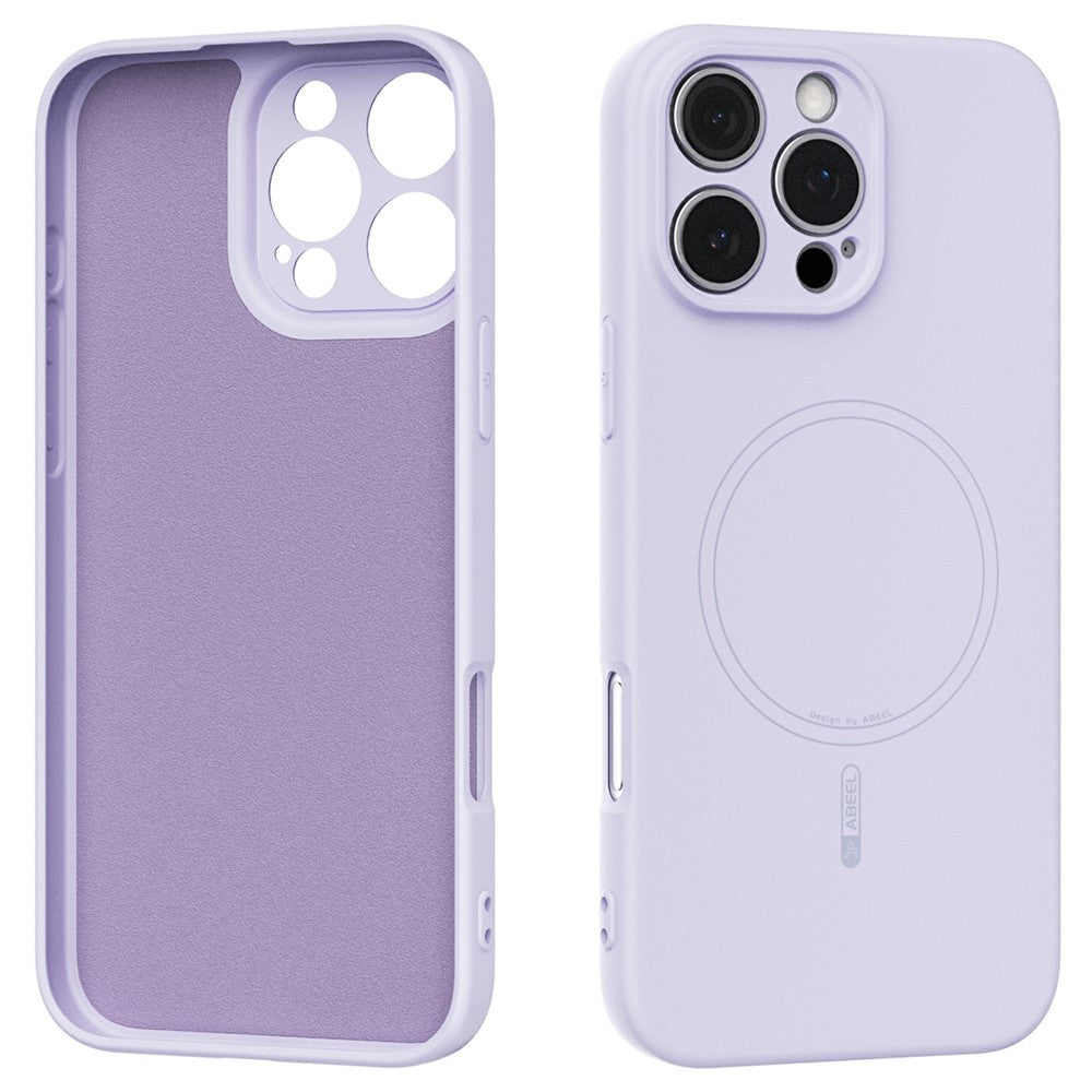ABEEL For iPhone 16 Pro Case Compatible with MagSafe Skin Touch Liquid Silicone Phone Back Cover