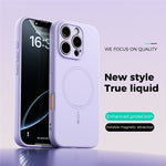 ABEEL For iPhone 16 Pro Case Compatible with MagSafe Skin Touch Liquid Silicone Phone Back Cover