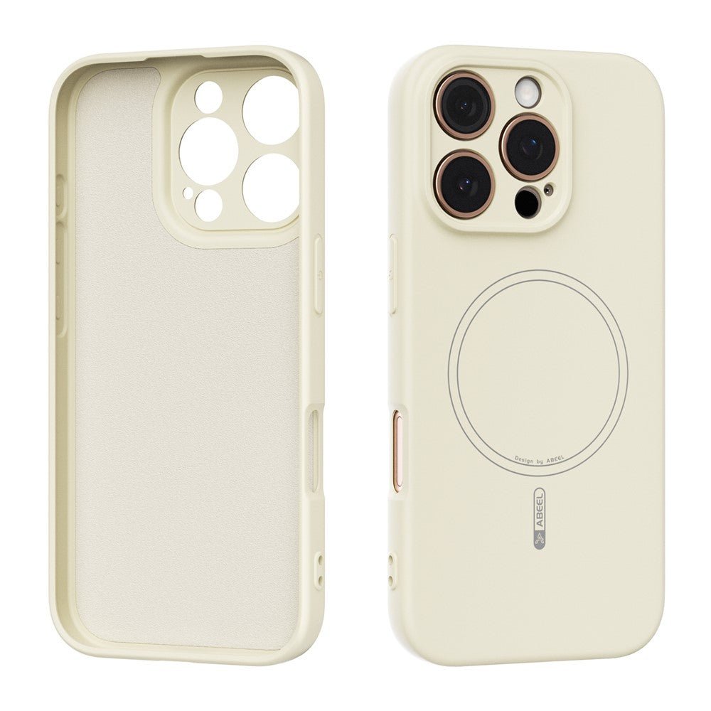 ABEEL For iPhone 16 Pro Case Compatible with MagSafe Skin Touch Liquid Silicone Phone Back Cover