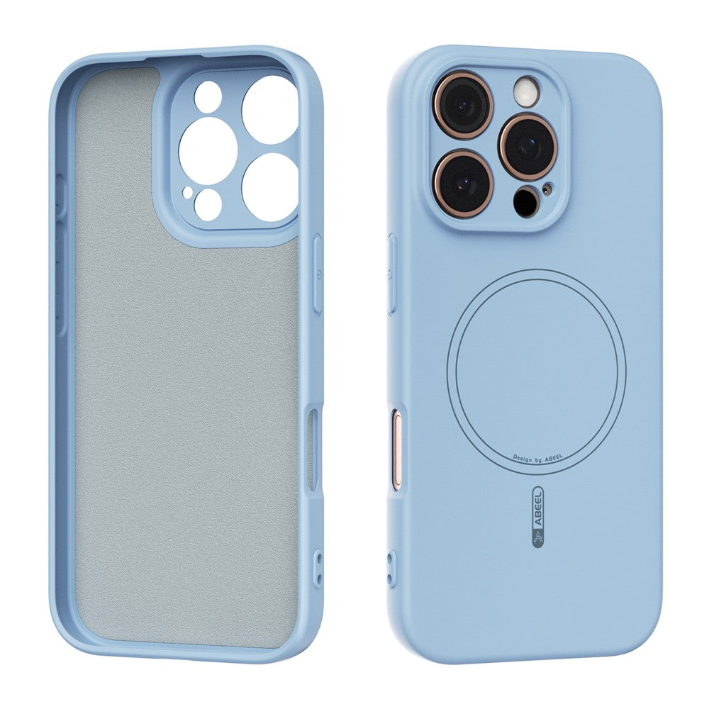 ABEEL For iPhone 16 Pro Case Compatible with MagSafe Skin Touch Liquid Silicone Phone Back Cover