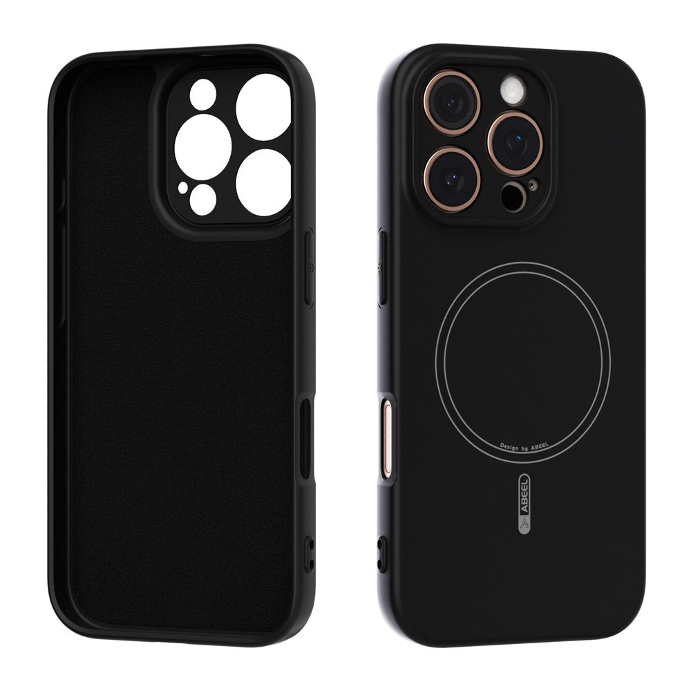 ABEEL For iPhone 16 Pro Case Compatible with MagSafe Skin Touch Liquid Silicone Phone Back Cover