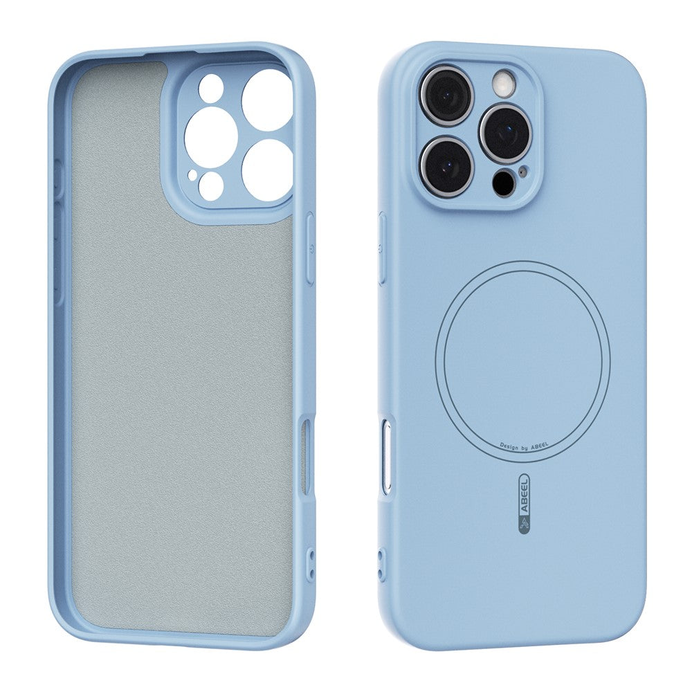 ABEEL For iPhone 16 Pro Max Case Compatible with MagSafe Skin Touch Liquid Silicone Phone Back Cover
