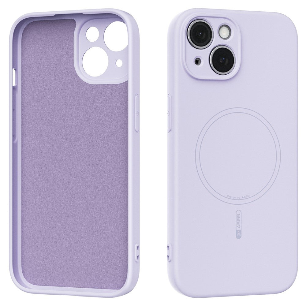 ABEEL Cover til iPhone 15 Kompatibel med MagSafe Hudvenligt Flydende Silikone Telefonbagcover