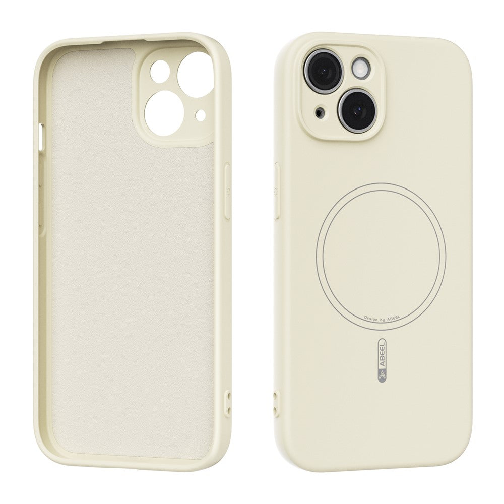 ABEEL For iPhone 15 Case Compatible with MagSafe Skin Touch Liquid Silicone Phone Back Cover
