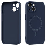 ABEEL For iPhone 15 Case Compatible with MagSafe Skin Touch Liquid Silicone Phone Back Cover