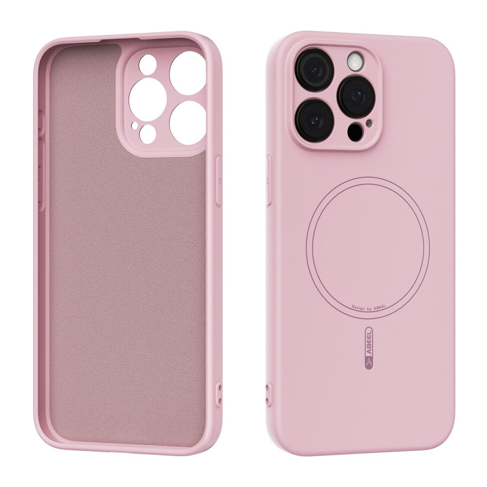 ABEEL For iPhone 15 Pro Max Case Compatible with MagSafe Skin Touch Liquid Silicone Phone Back Cover