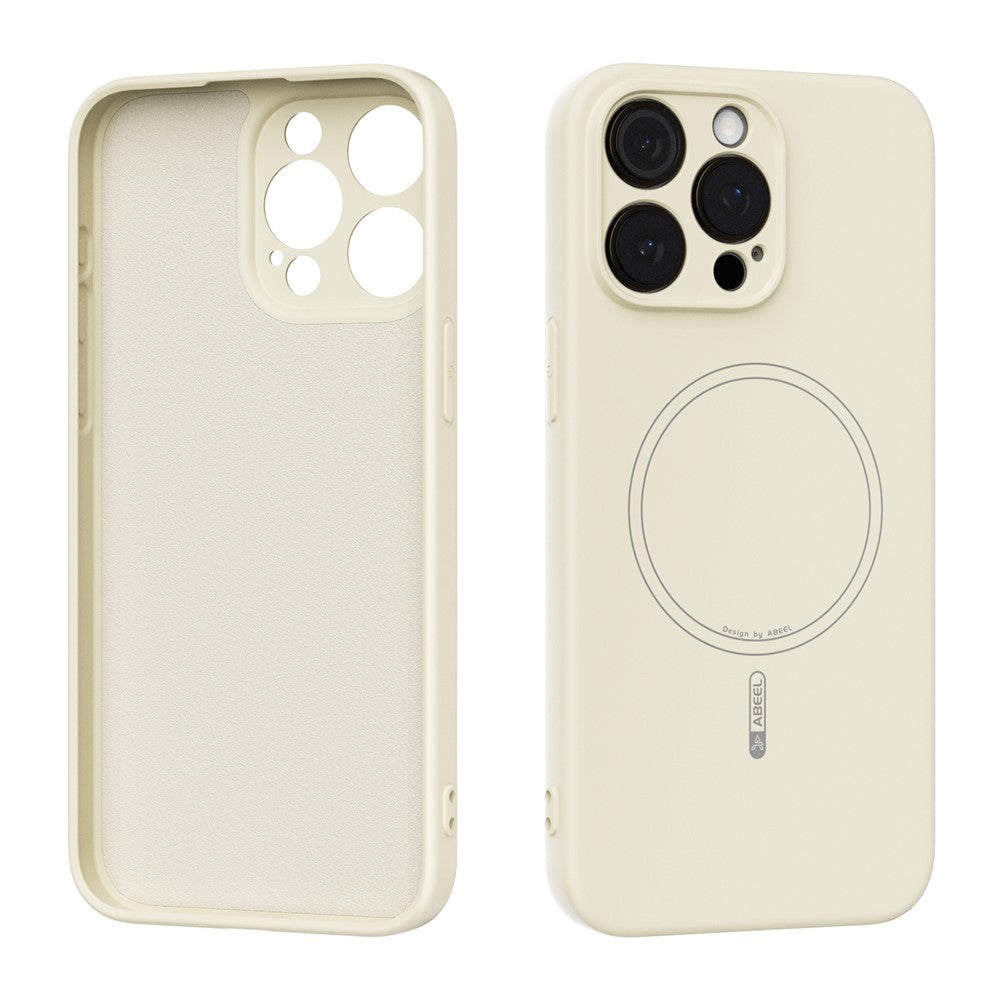 ABEEL For iPhone 15 Pro Max Case Compatible with MagSafe Skin Touch Liquid Silicone Phone Back Cover
